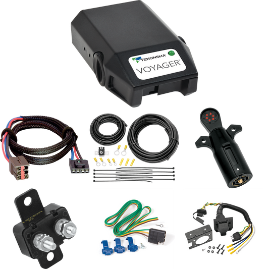 Fits 1992-1996 Ford Bronco 7-Way RV Wiring + Tekonsha Voyager Brake Control + Plug & Play BC Adapter + 7-Way Tester By Reese Towpower