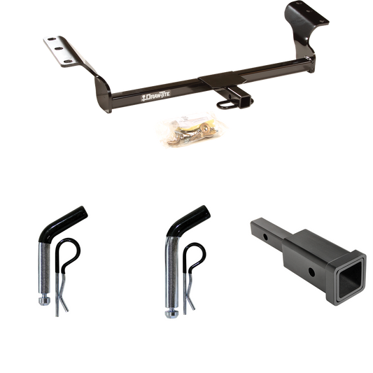 Fits 2014-2014 Toyota Matrix Trailer Hitch Tow PKG w/ Hitch Adapter 1-1/4" to 2" Receiver + 1/2" Pin & Clip + 5/8" Pin & Clip (For (Canada Only) Models) By Draw-Tite