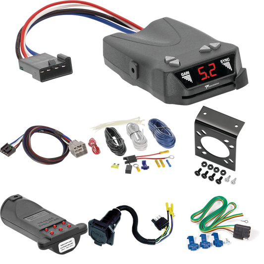 Fits 2019-2023 RAM 1500 7-Way RV Wiring + Tekonsha Brakeman IV Brake Control + Plug & Play BC Adapter + 7-Way Tester and Trailer Emulator (For (New Body Style) Models) By Reese Towpower