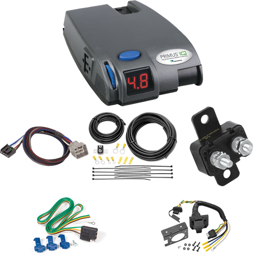 Fits 2015-2018 RAM 1500 7-Way RV Wiring + Tekonsha Primus IQ Brake Control + Plug & Play BC Adapter By Reese Towpower