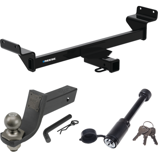 Fits 2022-2023 Hyundai Tucson Trailer Hitch Tow PKG + Interlock Tactical Starter Kit w/ 3-1/4" Drop & 2" Ball + Tactical Dogbone Lock (Excludes: N Line Models) By Reese Towpower