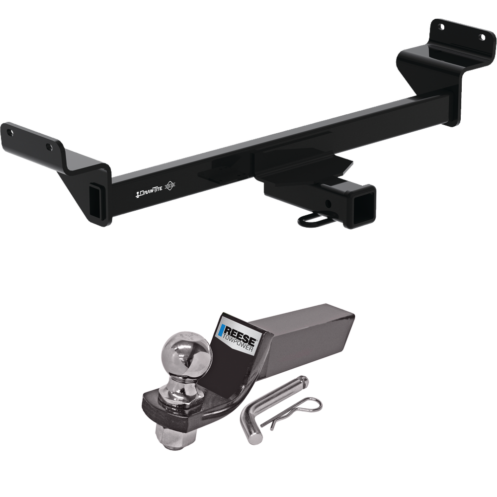 Fits 2022-2023 Hyundai Tucson Trailer Hitch Tow PKG w/ Starter Kit Ball Mount w/ 2" Drop & 2" Ball (Excludes: N Line Models) By Draw-Tite