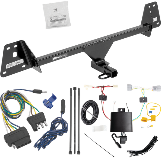 Fits 2017-2022 Toyota Prius Prime Trailer Hitch Tow PKG w/ 5-Flat Wiring Harness By Draw-Tite