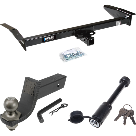 Fits 1980-1983 Lincoln Mark VI Trailer Hitch Tow PKG + Interlock Tactical Starter Kit w/ 3-1/4" Drop & 2" Ball + Tactical Dogbone Lock By Reese Towpower