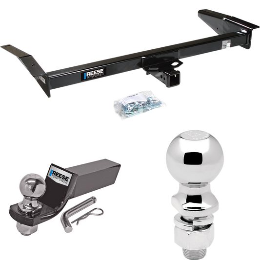 Fits 1980-1983 Lincoln Mark VI Trailer Hitch Tow PKG w/ Starter Kit Ball Mount w/ 2" Drop & 2" Ball + 2-5/16" Ball By Reese Towpower