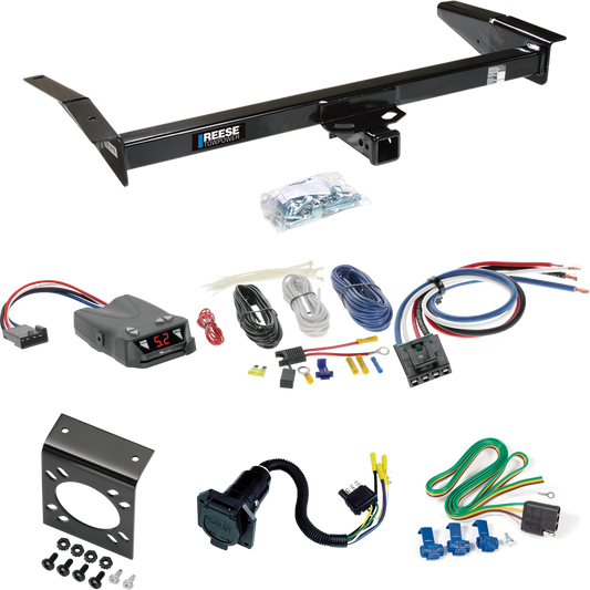 Fits 1983-1997 Mercury Grand Marquis Trailer Hitch Tow PKG w/ Tekonsha Brakeman IV Brake Control + Generic BC Wiring Adapter + 7-Way RV Wiring By Reese Towpower