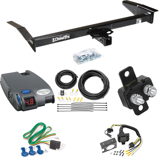 Fits 1983-1997 Mercury Grand Marquis Trailer Hitch Tow PKG w/ Tekonsha Primus IQ Brake Control + 7-Way RV Wiring By Draw-Tite