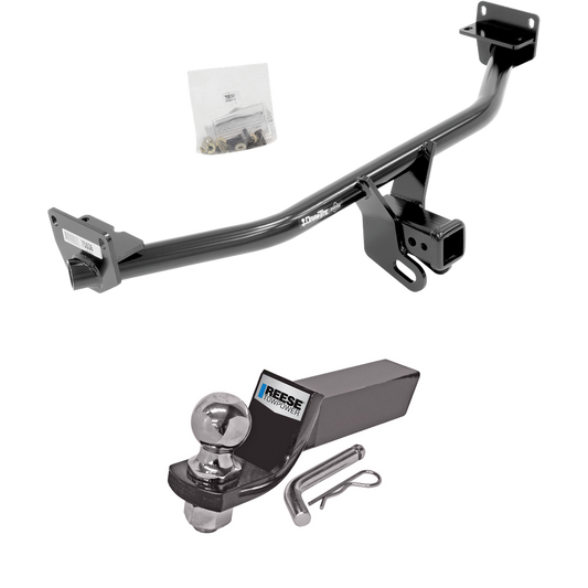 Fits 2019-2021 Hyundai Tucson Trailer Hitch Tow PKG w/ Starter Kit Ball Mount w/ 2" Drop & 2" Ball (Excludes: Night Edition Models) By Draw-Tite