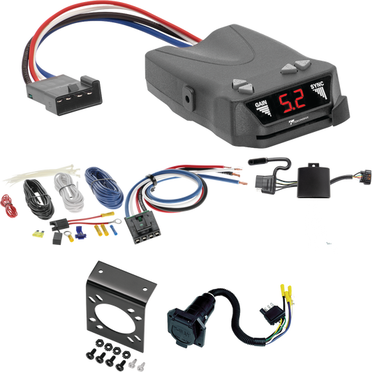 Se adapta a cableado RV de 7 vías KIA Carnival 2022-2023 + control de freno Tekonsha Brakeman IV + adaptador de cableado BC genérico de Tekonsha