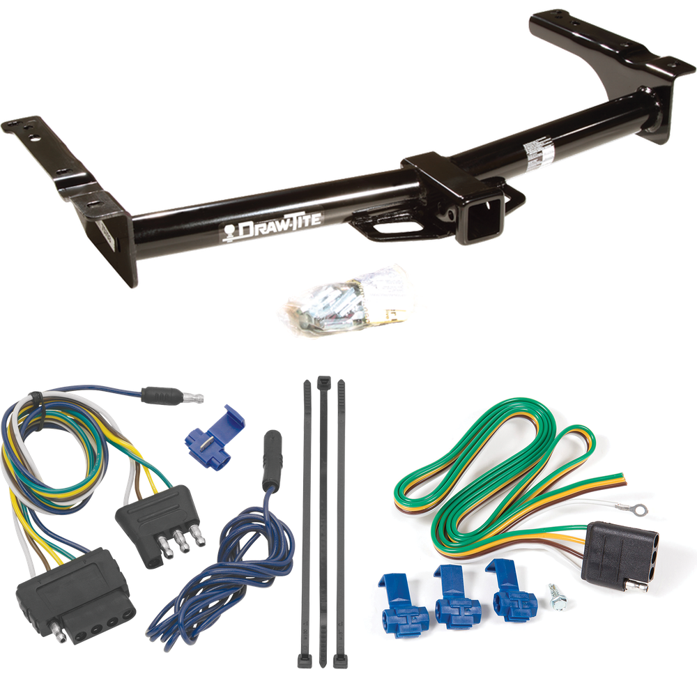 Se adapta al paquete de enganche de remolque Ford E-250 Econoline 2003-2007 con arnés de cableado de 5 planos de Draw-Tite