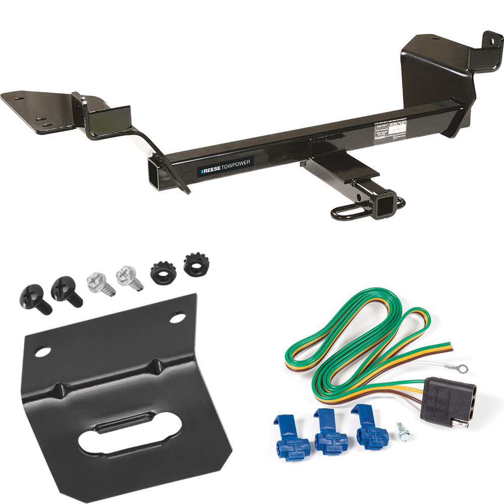 Fits 2005-2009 Buick LaCrosse Trailer Hitch Tow PKG w/ 4-Flat Wiring Harness + Bracket (Excludes: Super Models) By Reese Towpower