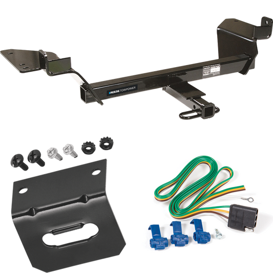 Fits 2005-2009 Buick LaCrosse Trailer Hitch Tow PKG w/ 4-Flat Wiring Harness + Bracket (Excludes: Super Models) By Reese Towpower