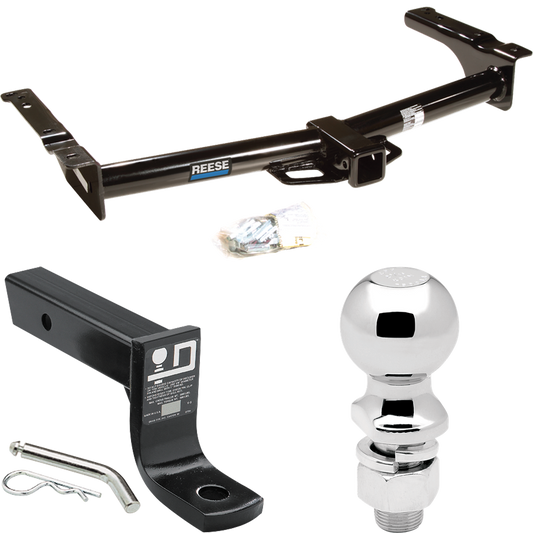 Fits 1975-2014 Ford E-150 Econoline Trailer Hitch Tow PKG w/ Ball Mount w/ 4" Drop + 2-5/16" Ball By Reese Towpower