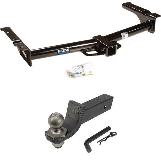 Fits 2003-2007 Ford E-350 Econoline Super Duty Trailer Hitch Tow PKG + Interlock Tactical Starter Kit w/ 2" Drop & 2" Ball By Reese Towpower