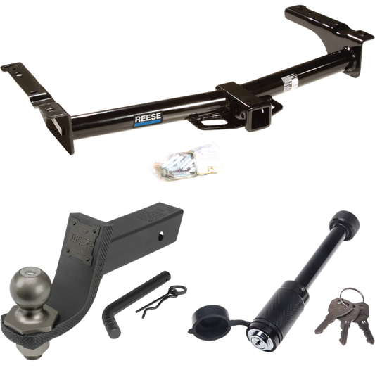 Se adapta al paquete de enganche de remolque Ford E-250 Econoline 1975-1991 + kit de inicio táctico Interlock con caída de 3-1/4" y bola de 2" + bloqueo táctico de hueso de perro de Reese Towpower