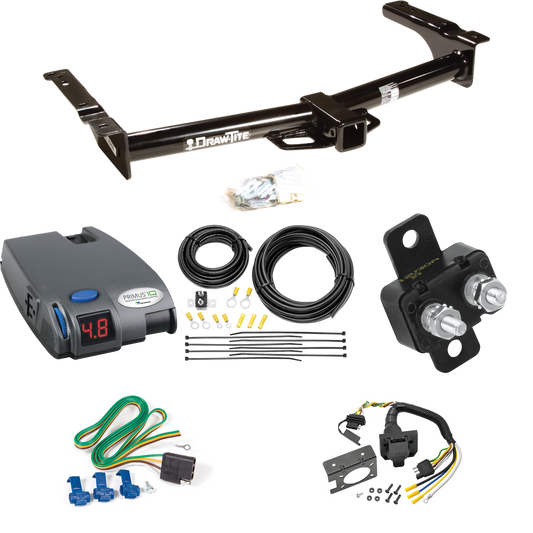 Se adapta al paquete de enganche de remolque Ford E-150 Econoline 1975-1991 con control de freno Tekonsha Primus IQ + cableado RV de 7 vías de Draw-Tite