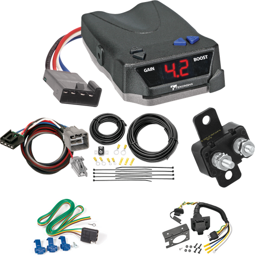 Fits 2013-2014 RAM 3500 7-Way RV Wiring + Tekonsha BRAKE-EVN Brake Control + Plug & Play BC Adapter By Reese Towpower