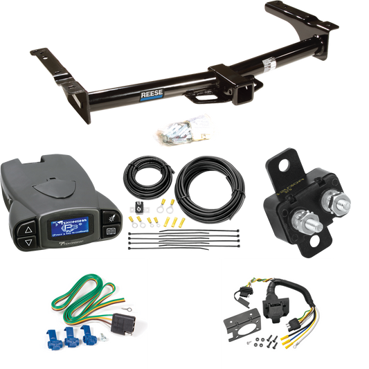 Fits 1975-1991 Ford E-250 Econoline Trailer Hitch Tow PKG w/ Tekonsha Prodigy P3 Brake Control + 7-Way RV Wiring By Reese Towpower