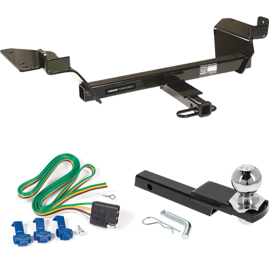 Se adapta al paquete de remolque con enganche para remolque Buick LaCrosse 2005-2009 con arnés de cableado de 4 planos + kit de inicio de enclavamiento con bola de 2" Caída de 1-1/4" Elevación de 3/4" (excluye: modelos Super) de Reese Towpower