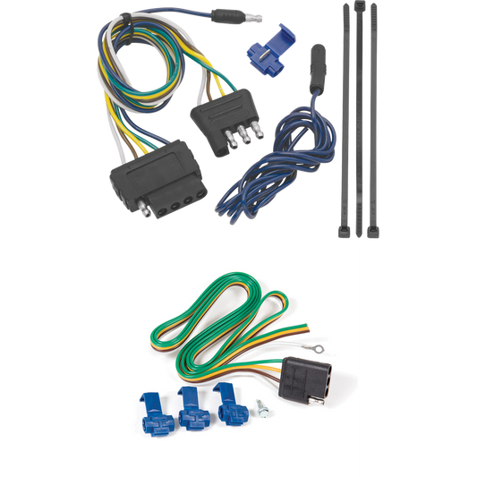 Fits 1969-1971 International 1500D Vehicle End Wiring Harness 5-Way Flat By Reese Towpower