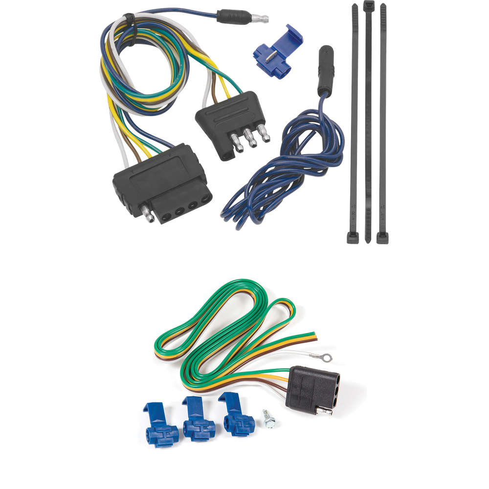 Fits 1963-1986 Chevrolet K20 Vehicle End Wiring Harness 5-Way Flat (For w/Deep Drop Bumper Models) By Reese Towpower