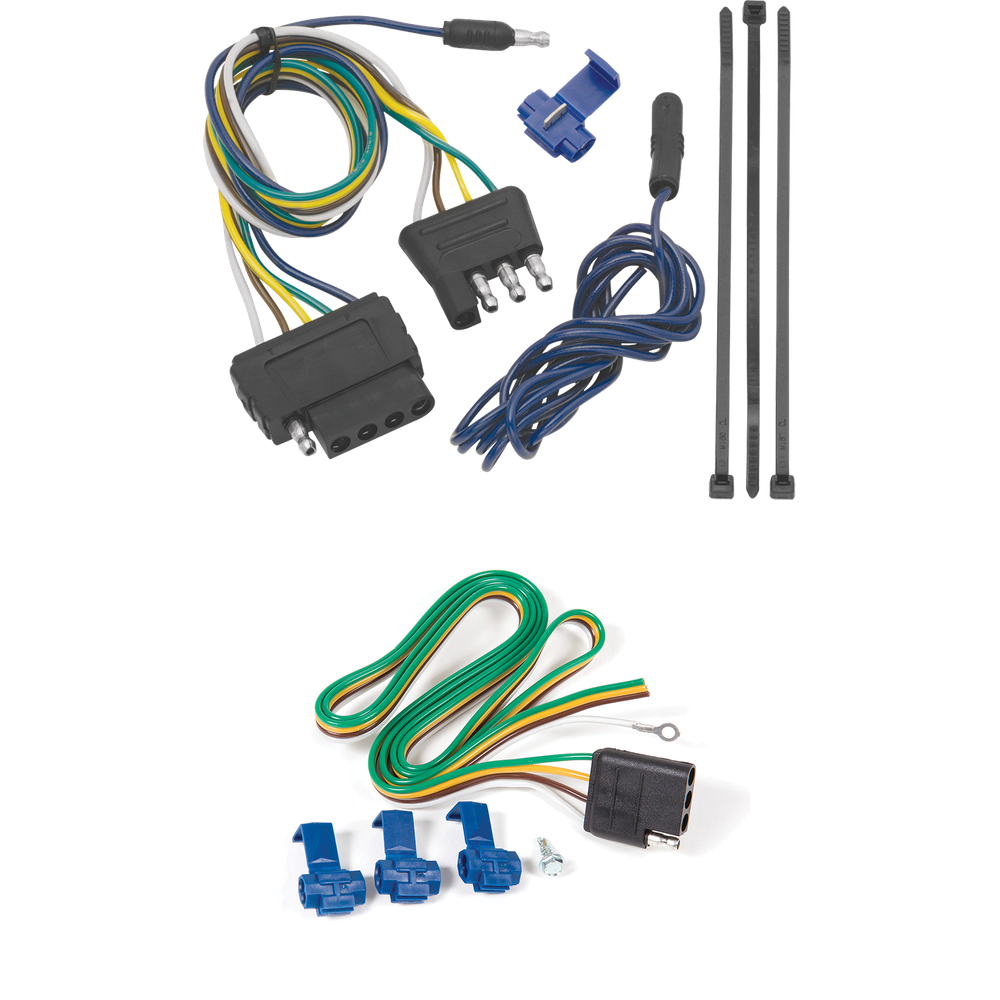 Fits 2001-2003 Chevrolet Silverado 1500 HD Vehicle End Wiring Harness 5-Way Flat By Reese Towpower