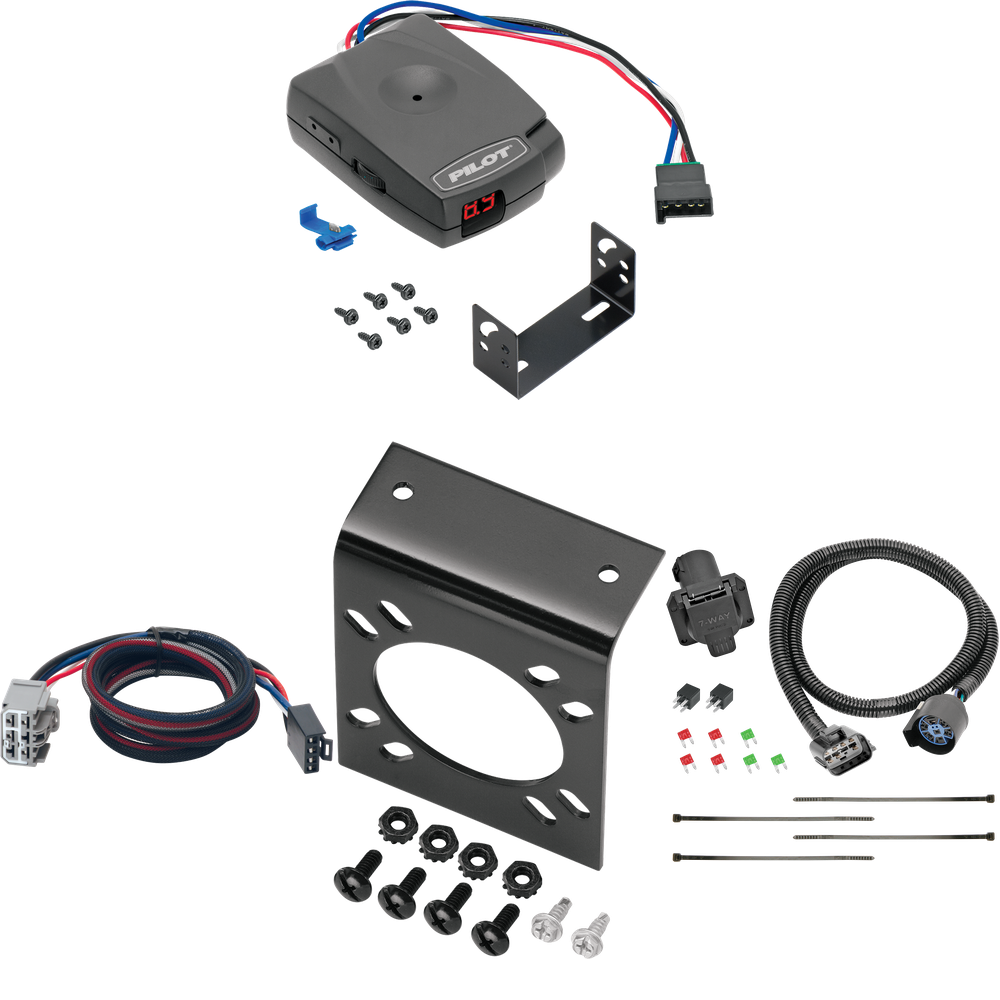 Se adapta al cableado de RV de 7 vías Chevrolet Traverse 2013-2017 + control de freno piloto serie Pro + adaptador BC Plug &amp; Play de Tekonsha