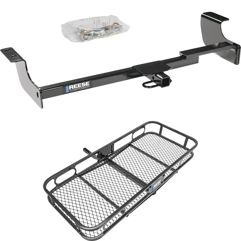 Fits 2004-2009 Toyota Prius Trailer Hitch Tow PKG w/ 48" x 20" Cargo Carrier Rack By Reese Towpower