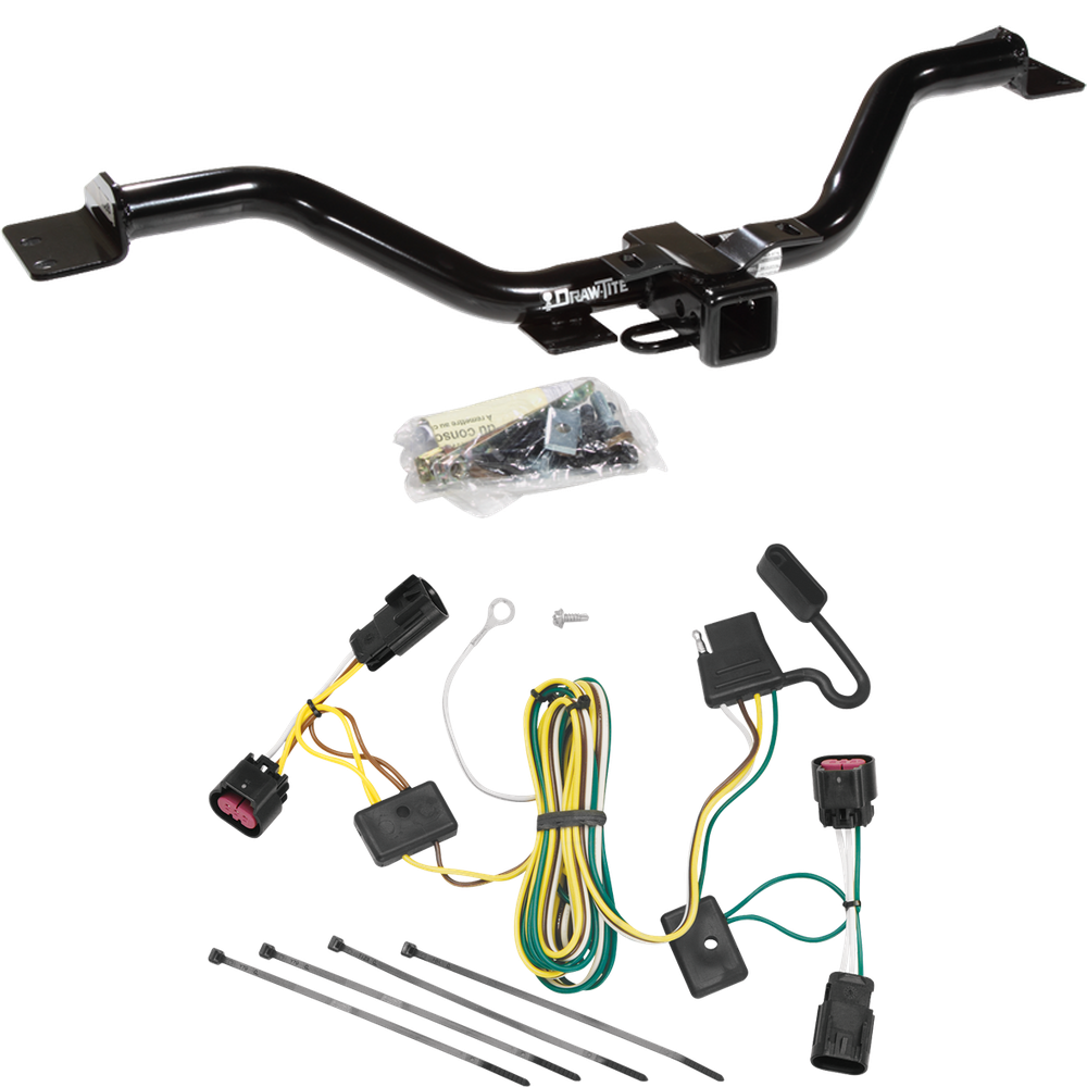 Fits 2008-2012 Buick Enclave Trailer Hitch Tow PKG w/ 4-Flat Wiring Harness By Draw-Tite