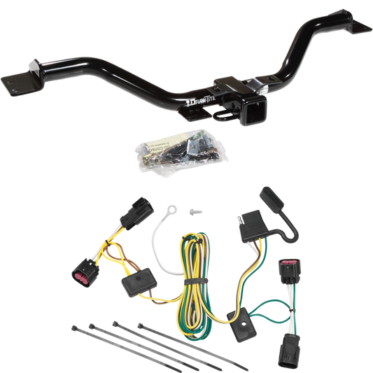 Fits 2008-2012 Buick Enclave Trailer Hitch Tow PKG w/ 4-Flat Wiring Harness By Draw-Tite