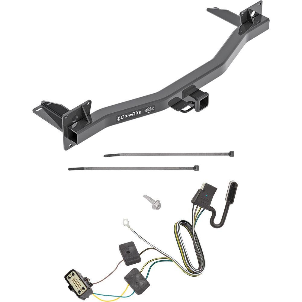 Fits 2018-2023 Buick Enclave Trailer Hitch Tow PKG w/ 4-Flat Wiring Harness By Draw-Tite