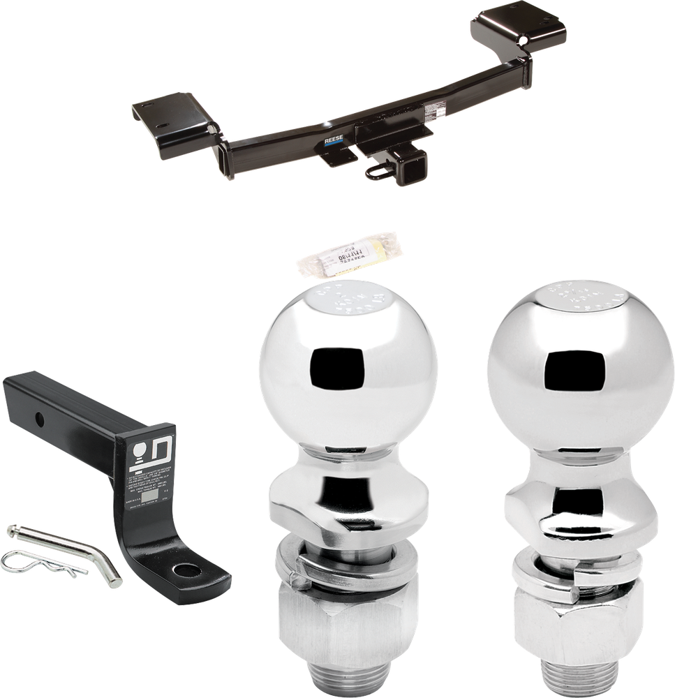 Fits 2010-2015 Hyundai Tucson Trailer Hitch Tow PKG w/ Ball Mount w/ 4" Drop + 2" Ball + 2-5/16" Ball By Reese Towpower