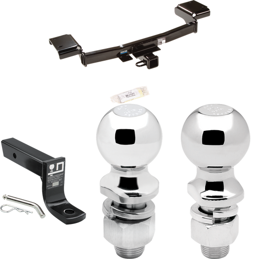 Fits 2010-2015 Hyundai Tucson Trailer Hitch Tow PKG w/ Ball Mount w/ 4" Drop + 2" Ball + 2-5/16" Ball By Reese Towpower