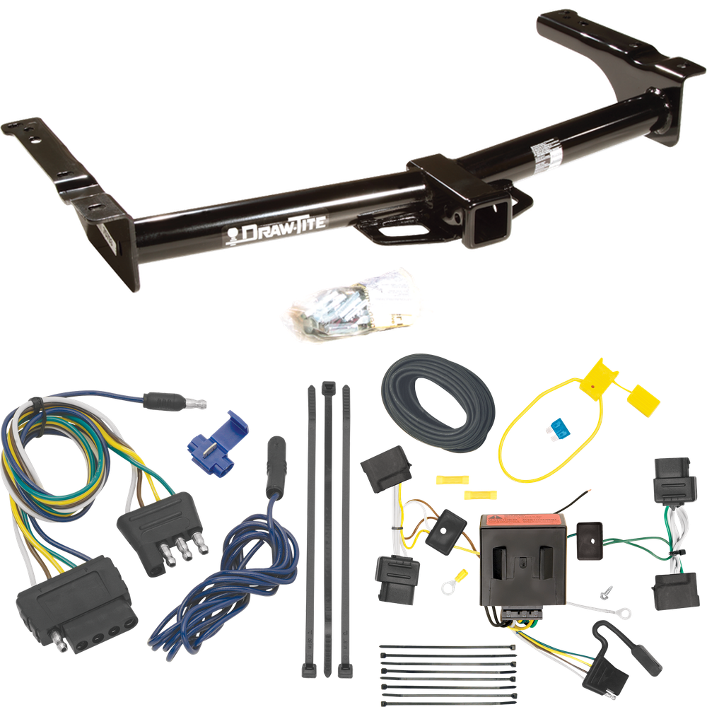 Se adapta al paquete de enganche de remolque Ford E-250 Econoline 2008-2014 con arnés de cableado de 5 planos de Draw-Tite