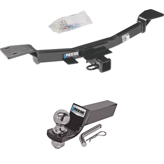 Fits 2005-2010 KIA Sportage Trailer Hitch Tow PKG w/ Starter Kit Ball Mount w/ 2" Drop & 2" Ball (For I4 Engine Models) By Reese Towpower