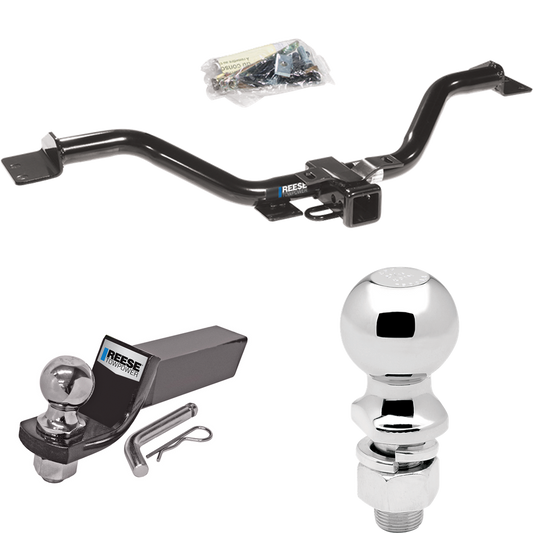 Fits 2007-2009 Saturn Outlook Trailer Hitch Tow PKG w/ Starter Kit Ball Mount w/ 2" Drop & 2" Ball + 2-5/16" Ball By Reese Towpower