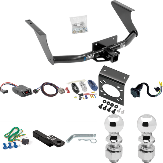 Fits 2019-2023 RAM 1500 Classic Trailer Hitch Tow PKG w/ Tekonsha Brakeman IV Brake Control + Plug & Play BC Adapter + 7-Way RV Wiring + 2" & 2-5/16" Ball & Drop Mount By Reese Towpower