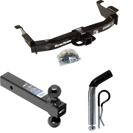 Fits 2000-2014 Ford E-250 Econoline Trailer Hitch Tow PKG w/ Dual Ball Ball Mount 2" & 2-5/16" Trailer Balls + Pin/Clip By Draw-Tite