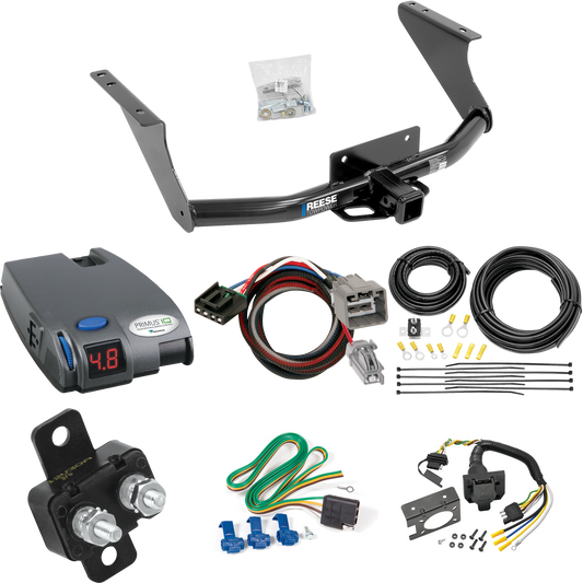 Fits 2013-2014 RAM 1500 Trailer Hitch Tow PKG w/ Tekonsha Primus IQ Brake Control + Plug & Play BC Adapter + 7-Way RV Wiring By Reese Towpower