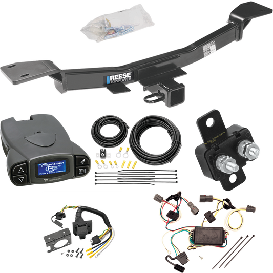 Fits 2005-2009 Hyundai Tucson Trailer Hitch Tow PKG w/ Tekonsha Prodigy P3 Brake Control + 7-Way RV Wiring By Reese Towpower