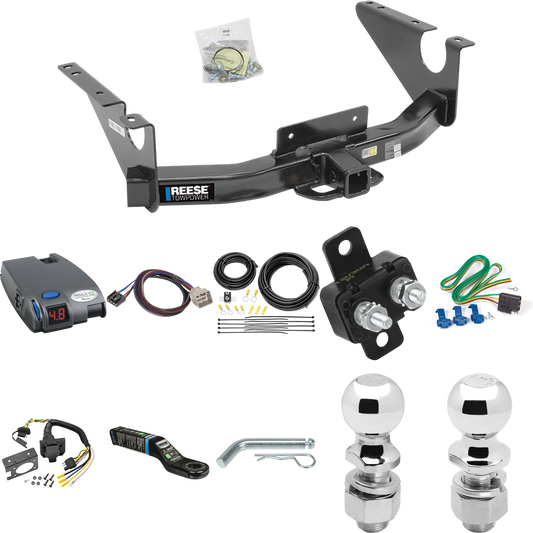 Fits 2011-2012 RAM 1500 Trailer Hitch Tow PKG w/ Tekonsha Primus IQ Brake Control + Plug & Play BC Adapter + 7-Way RV Wiring + 2" & 2-5/16" Ball & Drop Mount By Reese Towpower