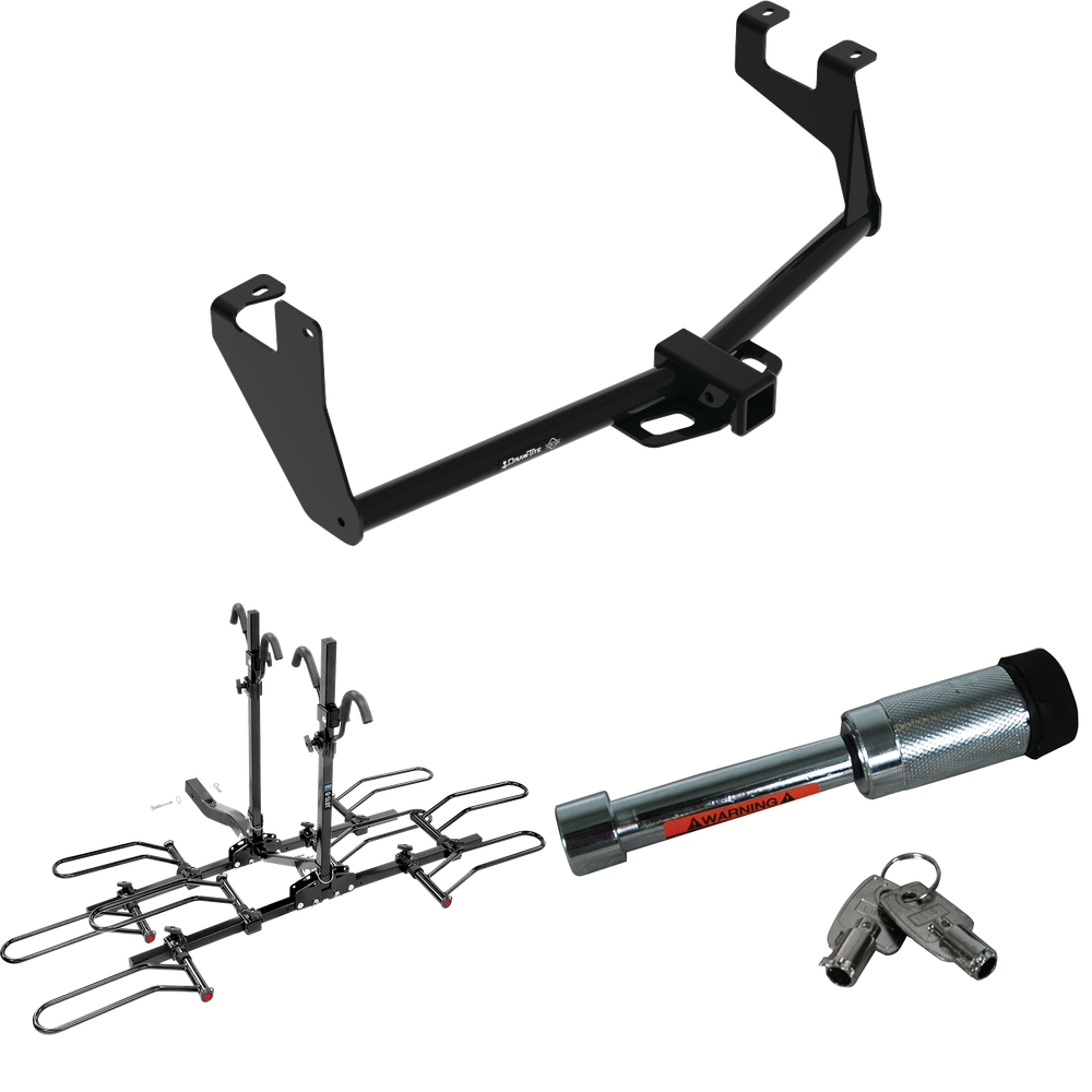 Se adapta al paquete de enganche de remolque Chevrolet Trax 2017-2022 con portaequipajes estilo plataforma para 4 bicicletas + bloqueo de enganche (para modelos LS) de Draw-Tite