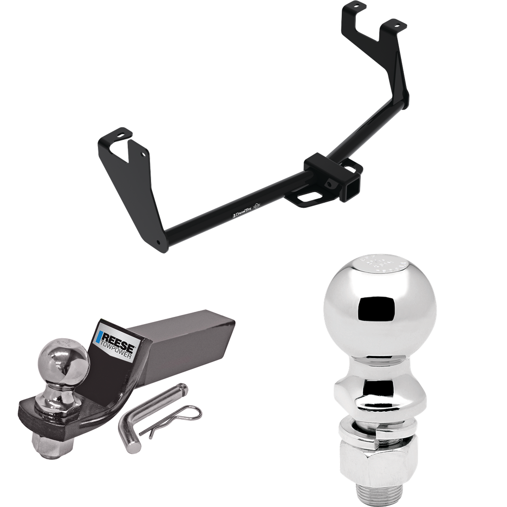 Fits 2013-2016 Chevrolet Trax Trailer Hitch Tow PKG w/ Starter Kit Ball Mount w/ 2" Drop & 2" Ball + 2-5/16" Ball By Reese Towpower