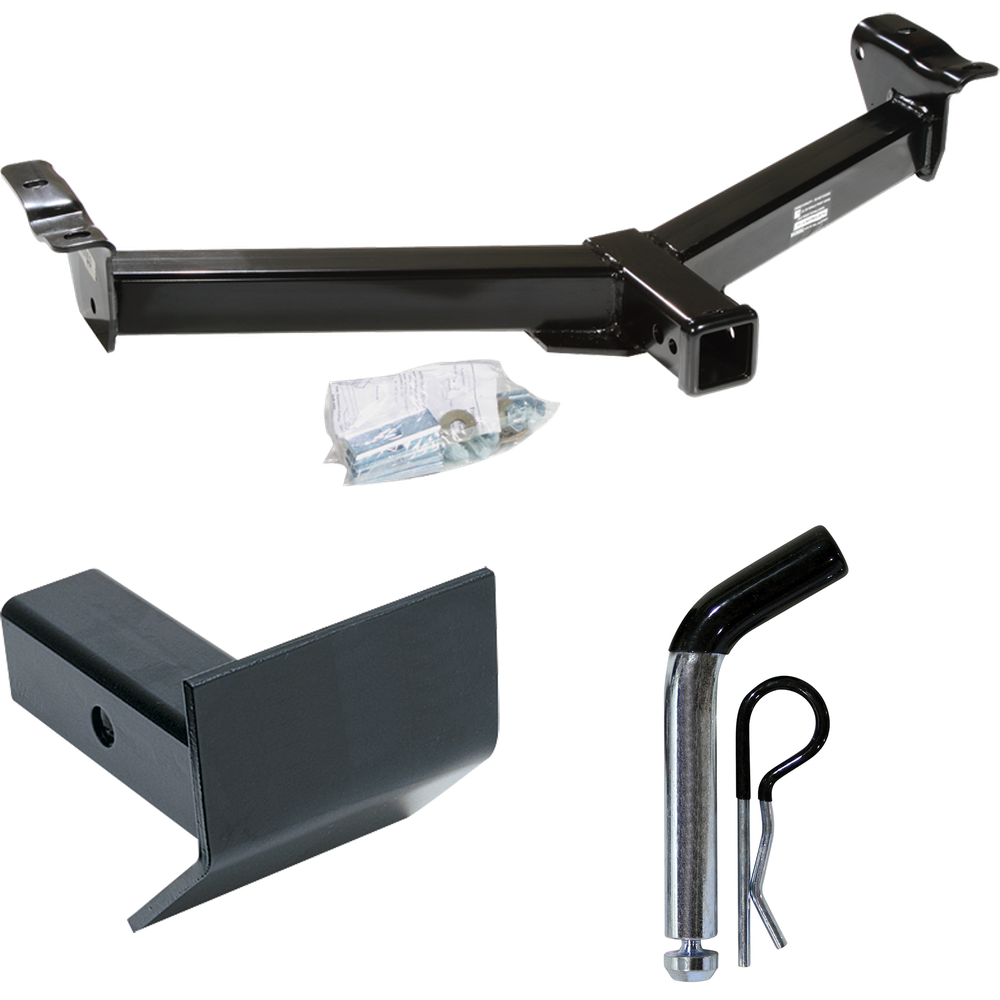 Fits 2008-2014 Ford E-350 Econoline Super Duty Front Mount Trailer Hitch Tow PKG w/ Skid Shield + Pin/Clip By Draw-Tite