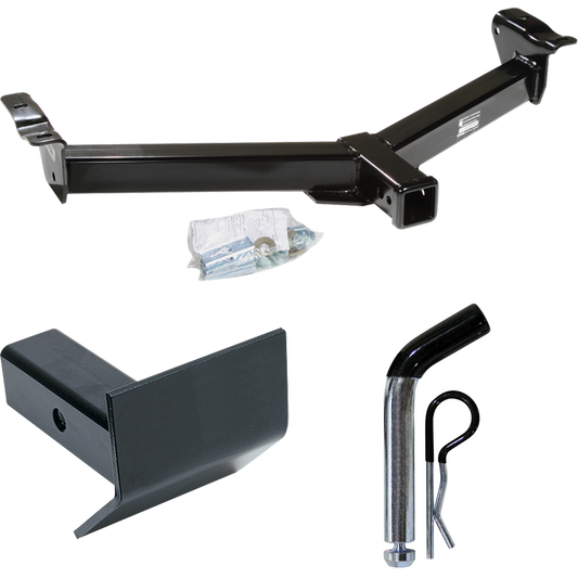 Fits 2008-2014 Ford E-350 Econoline Super Duty Front Mount Trailer Hitch Tow PKG w/ Skid Shield + Pin/Clip By Draw-Tite