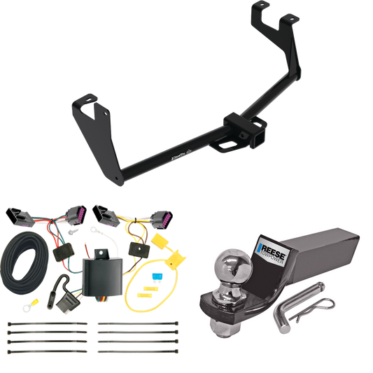 Fits 2013-2016 Buick Encore Trailer Hitch Tow PKG w/ 4-Flat Wiring + Starter Kit Ball Mount w/ 2" Drop & 2" Ball By Reese Towpower