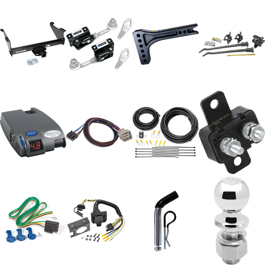 Fits 2015-2023 RAM 2500 Trailer Hitch Tow PKG w/ 15K Trunnion Bar Weight Distribution Hitch + Pin/Clip + Dual Cam Sway Control + 2-5/16" Ball + Tekonsha Primus IQ Brake Control + Plug & Play BC Adapter + 7-Way RV Wiring By Draw-Tite