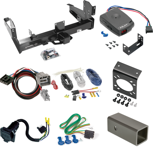 Fits 2013-2014 RAM 2500 Trailer Hitch Tow PKG w/ Pro Series Pilot Brake Control + Plug & Play BC Adapter + 7-Way RV Wiring By Draw-Tite