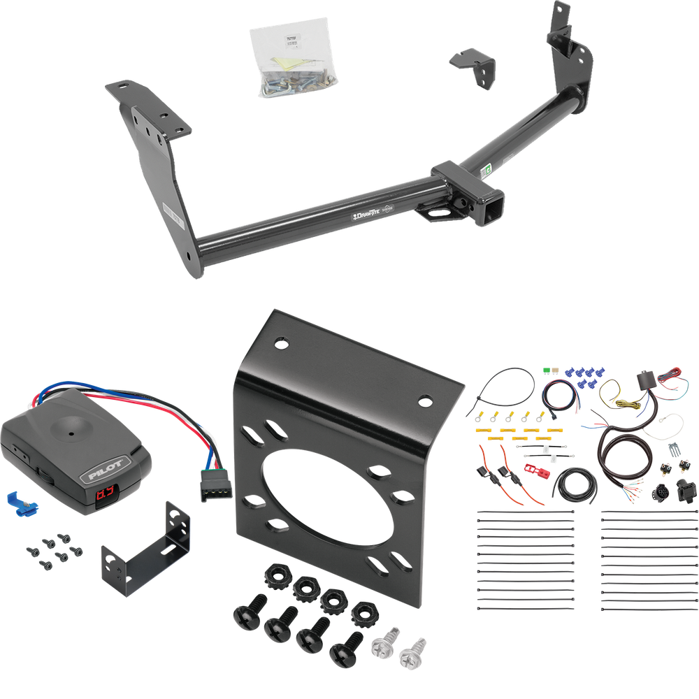 Se adapta al paquete de enganche de remolque Infiniti QX70 2014-2017 con control de freno piloto serie Pro + cableado RV de 7 vías de Draw-Tite