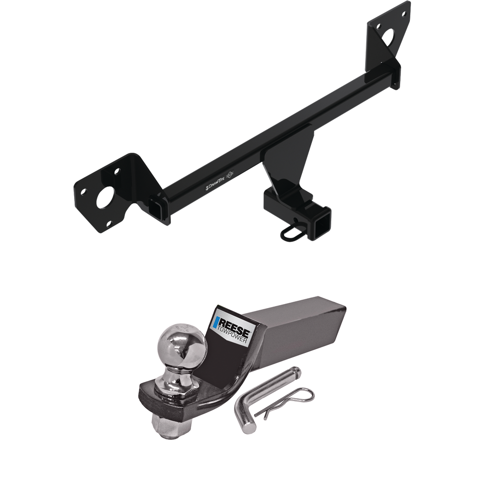 Fits 2020-2023 Buick Encore GX Trailer Hitch Tow PKG w/ Starter Kit Ball Mount w/ 2" Drop & 2" Ball By Draw-Tite